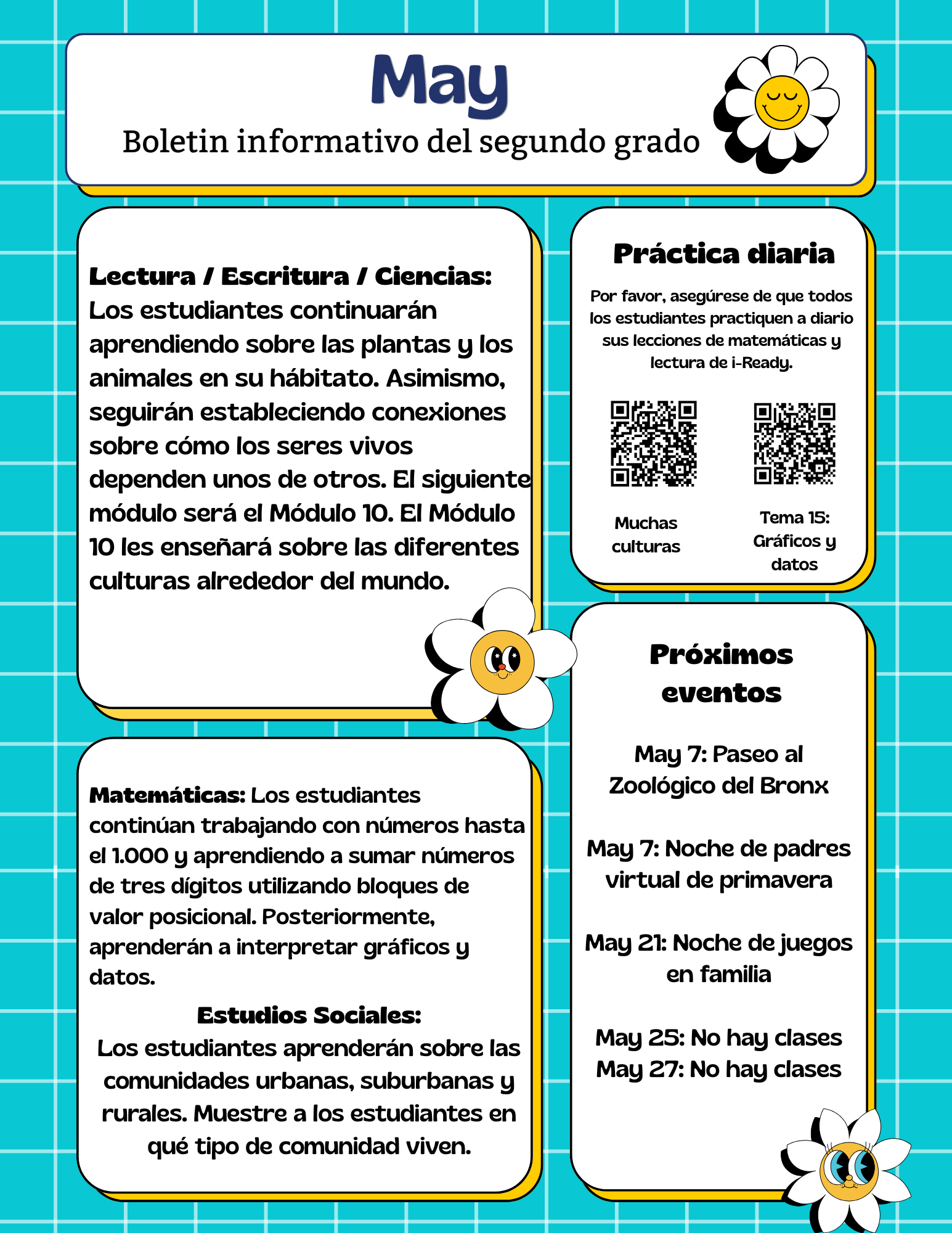 2nd Grade May Newsletter — Page 2